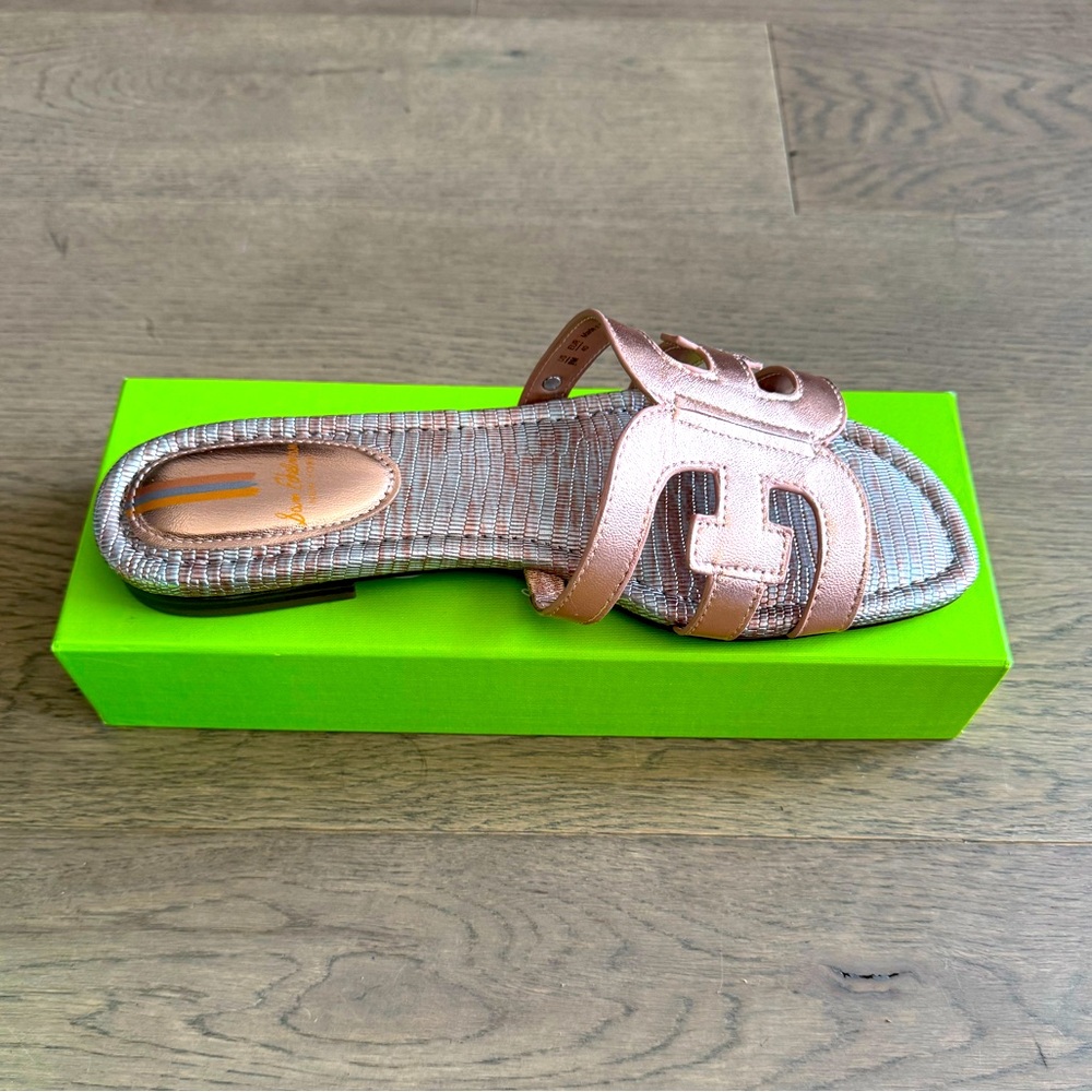 Sam Edelman Bay Slide Sandal: Rose Gold (NWT and box!)
